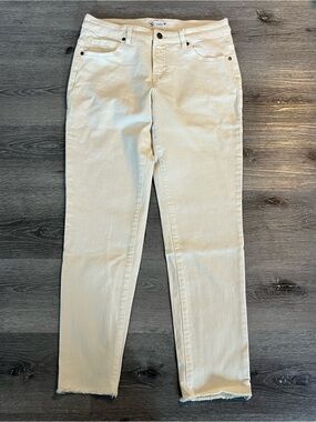 Carve Designs Carson Jeans Pants Size Mid Rise Size 10 White Nautical Coastal